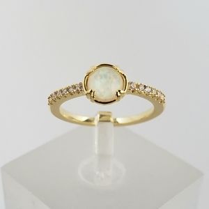 Yellow Gold Opal Ring